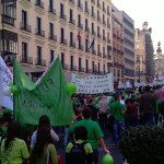 La calle Alcalá también estaba llena La calle Alcalá también estaba llena